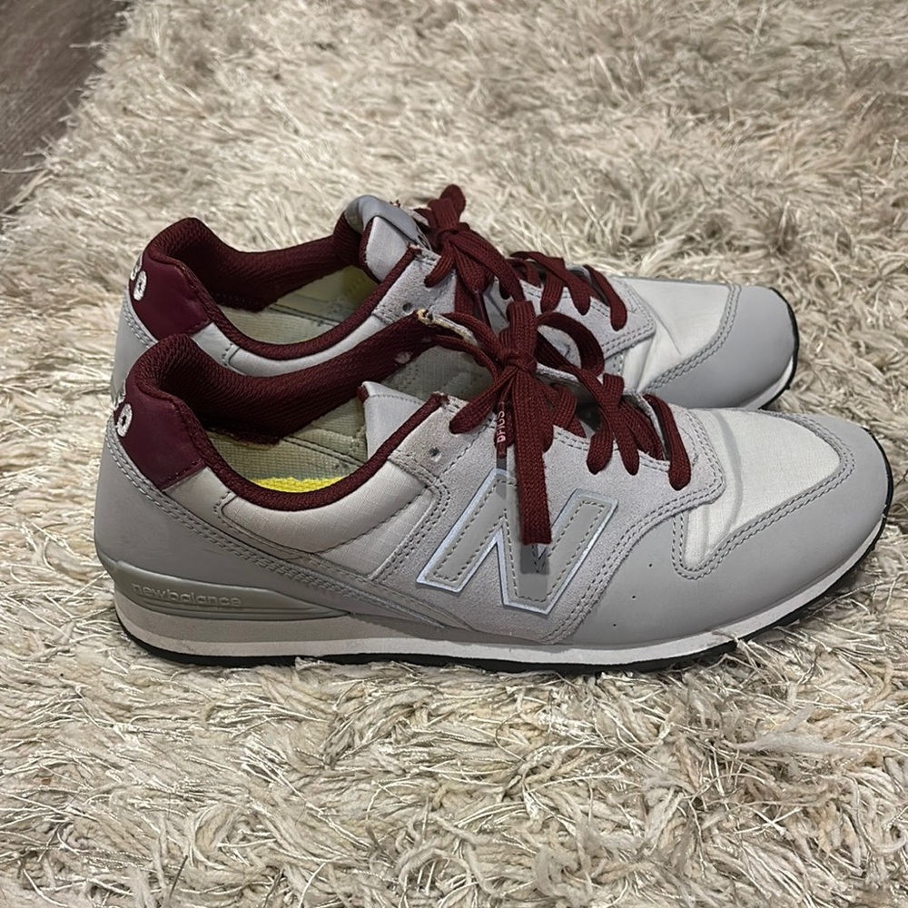 New Balance Gray and Burgundy Sneakers - Picture 3 of 5